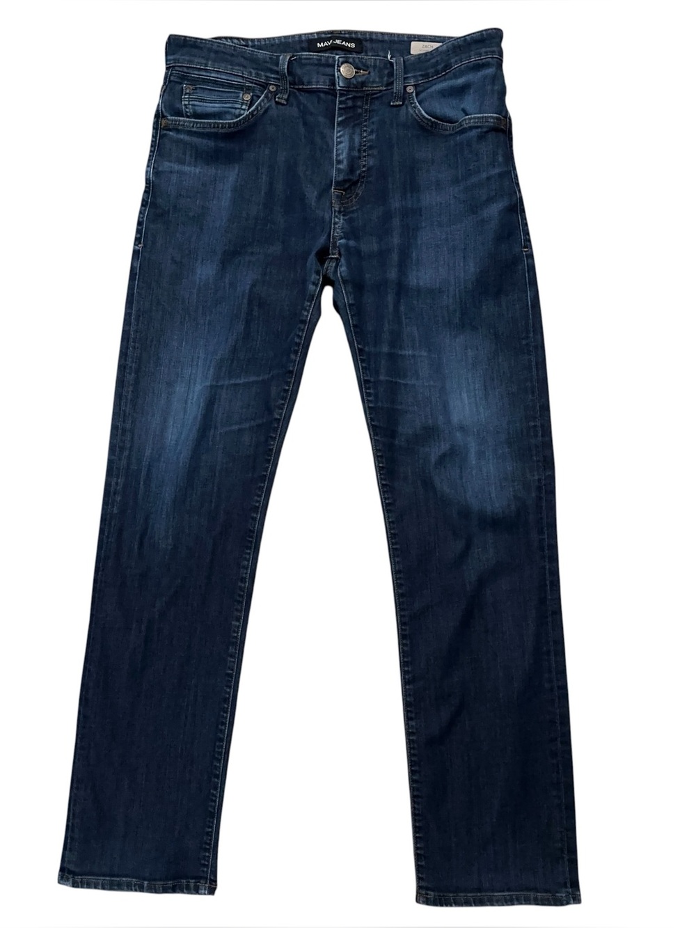 Mavi Jeans Mens Size 32x32 Denim Zach Straight Leg 5-Pockets Stretch Blue